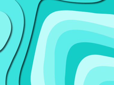 Renkli oyma sanat. Kağıt arka plan şekilleri kesim kağıdı ile kesin. İş sunumları, el ilanları, afişler, davetler için şablon tasarım düzen