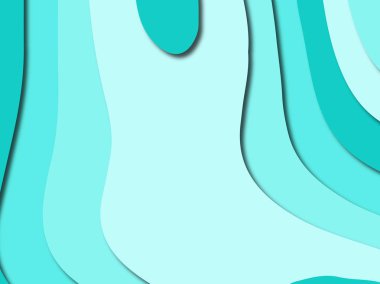 Renkli oyma sanat. Kağıt arka plan şekilleri kesim kağıdı ile kesin. İş sunumları, el ilanları, afişler, davetler için şablon tasarım düzen