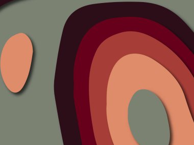 Renkli oyma sanat. Kağıt arka plan şekilleri kesim kağıdı ile kesin. İş sunumları, el ilanları, afişler, davetler için şablon tasarım düzen