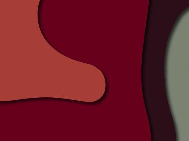 Renkli oyma sanat. Kağıt arka plan şekilleri kesim kağıdı ile kesin. İş sunumları, el ilanları, afişler, davetler için şablon tasarım düzen