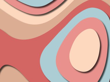 Renkli oyma sanat. Kağıt arka plan şekilleri kesim kağıdı ile kesin. İş sunumları, el ilanları, afişler, davetler için şablon tasarım düzen