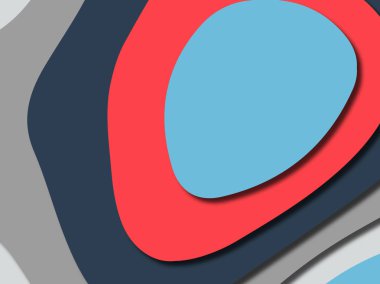 Renkli oyma sanat. Kağıt arka plan şekilleri kesim kağıdı ile kesin. İş sunumları, el ilanları, afişler, davetler için şablon tasarım düzen