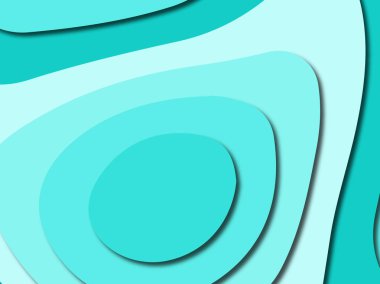 Renkli oyma sanat. Kağıt arka plan şekilleri kesim kağıdı ile kesin. İş sunumları, el ilanları, afişler, davetler için şablon tasarım düzen