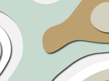 Renkli oyma sanat. Kağıt arka plan şekilleri kesim kağıdı ile kesin. İş sunumları, el ilanları, afişler, davetler için şablon tasarım düzen