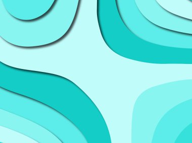 Renkli oyma sanat. Kağıt arka plan şekilleri kesim kağıdı ile kesin. İş sunumları, el ilanları, afişler, davetler için şablon tasarım düzen