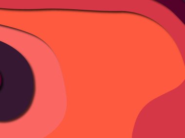 Renkli oyma sanat. Kağıt arka plan şekilleri kesim kağıdı ile kesin. İş sunumları, el ilanları, afişler, davetler için şablon tasarım düzen