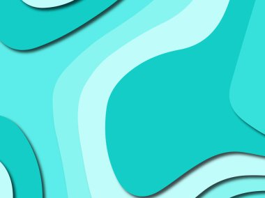 Renkli oyma sanat. Kağıt arka plan şekilleri kesim kağıdı ile kesin. İş sunumları, el ilanları, afişler, davetler için şablon tasarım düzen