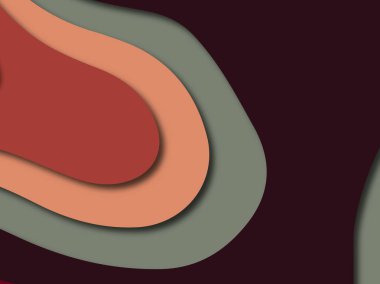 Renkli oyma sanat. Kağıt arka plan şekilleri kesim kağıdı ile kesin. İş sunumları, el ilanları, afişler, davetler için şablon tasarım düzen