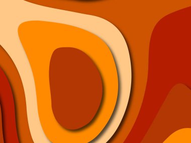 Renkli oyma sanat. Kağıt arka plan şekilleri kesim kağıdı ile kesin. İş sunumları, el ilanları, afişler, davetler için şablon tasarım düzen