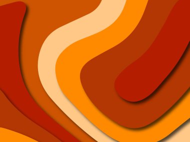 Renkli oyma sanat. Kağıt arka plan şekilleri kesim kağıdı ile kesin. İş sunumları, el ilanları, afişler, davetler için şablon tasarım düzen