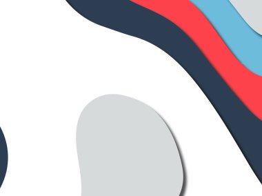 Renkli oyma sanat. Kağıt arka plan şekilleri kesim kağıdı ile kesin. İş sunumları, el ilanları, afişler, davetler için şablon tasarım düzen