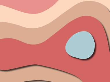 Renkli oyma sanat. Kağıt arka plan şekilleri kesim kağıdı ile kesin. İş sunumları, el ilanları, afişler, davetler için şablon tasarım düzen