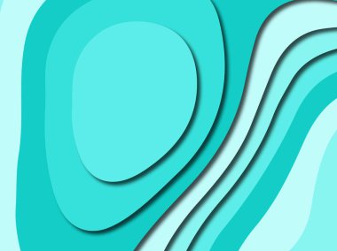 Renkli oyma sanat. Kağıt arka plan şekilleri kesim kağıdı ile kesin. İş sunumları, el ilanları, afişler, davetler için şablon tasarım düzen