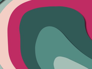 Renkli oyma sanat. Kağıt arka plan şekilleri kesim kağıdı ile kesin. İş sunumları, el ilanları, afişler, davetler için şablon tasarım düzen