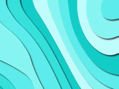 Renkli oyma sanat. Kağıt arka plan şekilleri kesim kağıdı ile kesin. İş sunumları, el ilanları, afişler, davetler için şablon tasarım düzen