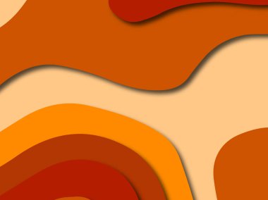 Renkli oyma sanat. Kağıt arka plan şekilleri kesim kağıdı ile kesin. İş sunumları, el ilanları, afişler, davetler için şablon tasarım düzen