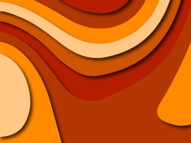 Renkli oyma sanat. Kağıt arka plan şekilleri kesim kağıdı ile kesin. İş sunumları, el ilanları, afişler, davetler için şablon tasarım düzen