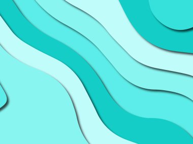 Renkli oyma sanat. Kağıt arka plan şekilleri kesim kağıdı ile kesin. İş sunumları, el ilanları, afişler, davetler için şablon tasarım düzen