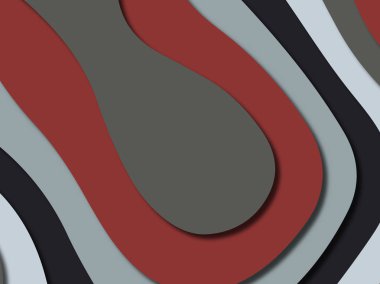 Renkli oyma sanat. Kağıt arka plan şekilleri kesim kağıdı ile kesin. İş sunumları, el ilanları, afişler, davetler için şablon tasarım düzen