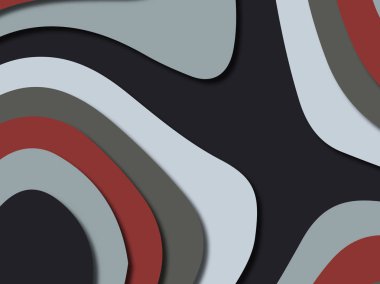 Renkli oyma sanat. Kağıt arka plan şekilleri kesim kağıdı ile kesin. İş sunumları, el ilanları, afişler, davetler için şablon tasarım düzen