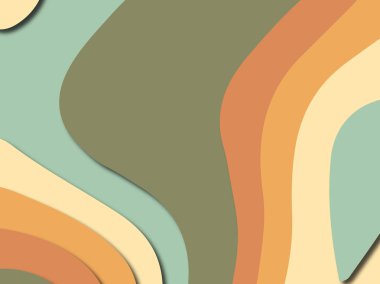 Renkli oyma sanat. Kağıt arka plan şekilleri kesim kağıdı ile kesin. İş sunumları, el ilanları, afişler, davetler için şablon tasarım düzen