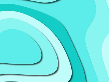 Renkli oyma sanat. Kağıt arka plan şekilleri kesim kağıdı ile kesin. İş sunumları, el ilanları, afişler, davetler için şablon tasarım düzen