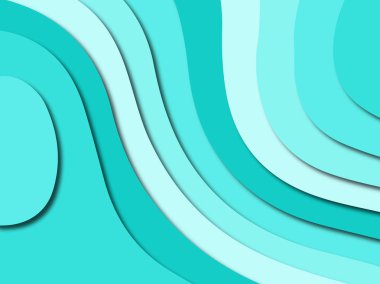 Renkli oyma sanat. Kağıt arka plan şekilleri kesim kağıdı ile kesin. İş sunumları, el ilanları, afişler, davetler için şablon tasarım düzen