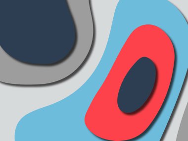 Renkli oyma sanat. Kağıt arka plan şekilleri kesim kağıdı ile kesin. İş sunumları, el ilanları, afişler, davetler için şablon tasarım düzen