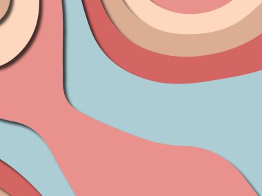 Renkli oyma sanat. Kağıt arka plan şekilleri kesim kağıdı ile kesin. İş sunumları, el ilanları, afişler, davetler için şablon tasarım düzen