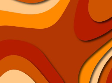 Renkli oyma sanat. Kağıt arka plan şekilleri kesim kağıdı ile kesin. İş sunumları, el ilanları, afişler, davetler için şablon tasarım düzen