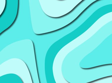 Renkli oyma sanat. Kağıt arka plan şekilleri kesim kağıdı ile kesin. İş sunumları, el ilanları, afişler, davetler için şablon tasarım düzen