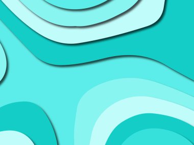 Renkli oyma sanat. Kağıt arka plan şekilleri kesim kağıdı ile kesin. İş sunumları, el ilanları, afişler, davetler için şablon tasarım düzen