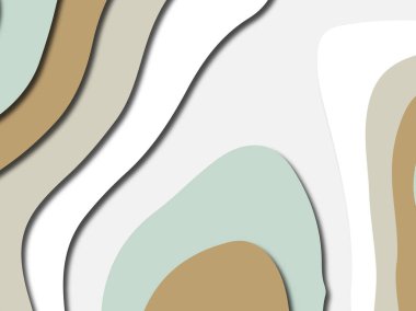 Renkli oyma sanat. Kağıt arka plan şekilleri kesim kağıdı ile kesin. İş sunumları, el ilanları, afişler, davetler için şablon tasarım düzen