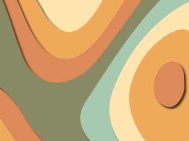 Renkli oyma sanat. Kağıt arka plan şekilleri kesim kağıdı ile kesin. İş sunumları, el ilanları, afişler, davetler için şablon tasarım düzen