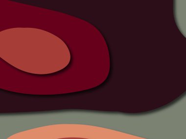 Renkli oyma sanat. Kağıt arka plan şekilleri kesim kağıdı ile kesin. İş sunumları, el ilanları, afişler, davetler için şablon tasarım düzen