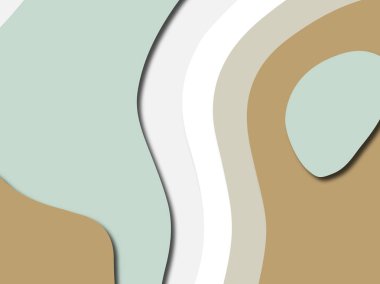 Renkli oyma sanat. Kağıt arka plan şekilleri kesim kağıdı ile kesin. İş sunumları, el ilanları, afişler, davetler için şablon tasarım düzen