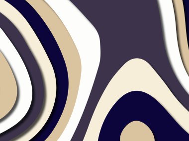 Renkli oyma sanat. Kağıt arka plan şekilleri kesim kağıdı ile kesin. İş sunumları, el ilanları, afişler, davetler için şablon tasarım düzen