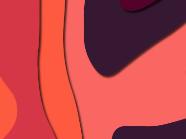 Renkli oyma sanat. Kağıt arka plan şekilleri kesim kağıdı ile kesin. İş sunumları, el ilanları, afişler, davetler için şablon tasarım düzen