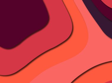 Renkli oyma sanat. Kağıt arka plan şekilleri kesim kağıdı ile kesin. İş sunumları, el ilanları, afişler, davetler için şablon tasarım düzen