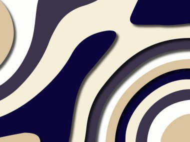 Renkli oyma sanat. Kağıt arka plan şekilleri kesim kağıdı ile kesin. İş sunumları, el ilanları, afişler, davetler için şablon tasarım düzen