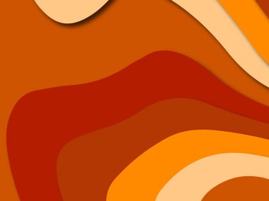 Renkli oyma sanat. Kağıt arka plan şekilleri kesim kağıdı ile kesin. İş sunumları, el ilanları, afişler, davetler için şablon tasarım düzen