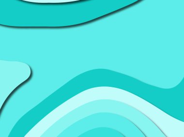 Renkli oyma sanat. Kağıt arka plan şekilleri kesim kağıdı ile kesin. İş sunumları, el ilanları, afişler, davetler için şablon tasarım düzen