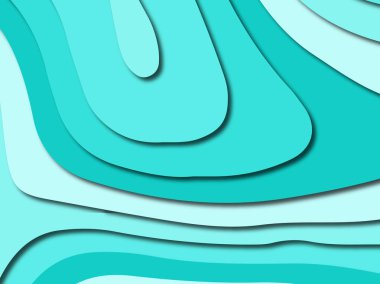 Renkli oyma sanat. Kağıt arka plan şekilleri kesim kağıdı ile kesin. İş sunumları, el ilanları, afişler, davetler için şablon tasarım düzen