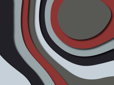 Renkli oyma sanat. Kağıt arka plan şekilleri kesim kağıdı ile kesin. İş sunumları, el ilanları, afişler, davetler için şablon tasarım düzen