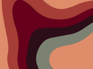 Renkli oyma sanat. Kağıt arka plan şekilleri kesim kağıdı ile kesin. İş sunumları, el ilanları, afişler, davetler için şablon tasarım düzen