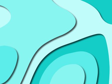 Renkli oyma sanat. Kağıt arka plan şekilleri kesim kağıdı ile kesin. İş sunumları, el ilanları, afişler, davetler için şablon tasarım düzen