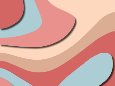 Renkli oyma sanat. Kağıt arka plan şekilleri kesim kağıdı ile kesin. İş sunumları, el ilanları, afişler, davetler için şablon tasarım düzen