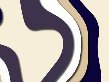 Renkli oyma sanat. Kağıt arka plan şekilleri kesim kağıdı ile kesin. İş sunumları, el ilanları, afişler, davetler için şablon tasarım düzen