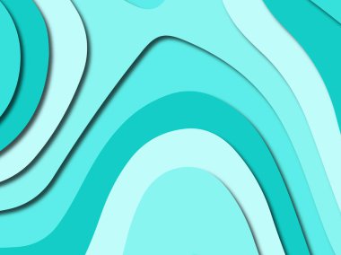 Renkli oyma sanat. Kağıt arka plan şekilleri kesim kağıdı ile kesin. İş sunumları, el ilanları, afişler, davetler için şablon tasarım düzen