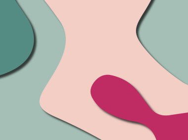 Renkli oyma sanat. Kağıt arka plan şekilleri kesim kağıdı ile kesin. İş sunumları, el ilanları, afişler, davetler için şablon tasarım düzen